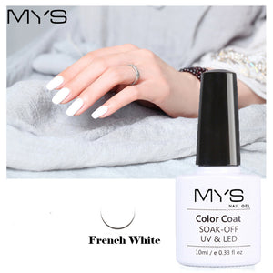 Black White French Manicure Set Gel