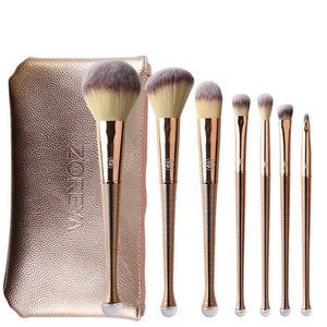 8Pcs Rose Gold Makeup Brushes