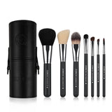 7Pcs Black Natural Goat Hair Lip Professional Makeup Brushes